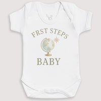 First Steps Baby - Baby Gift Set - Baby Bodysuit Gift Set
