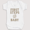 First Steps Baby - Baby Gift Set - Baby Bodysuit Gift Set
