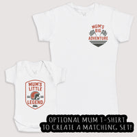 Mums Little Legend - Baby Gift Set - Baby Bodysuit Gift Set