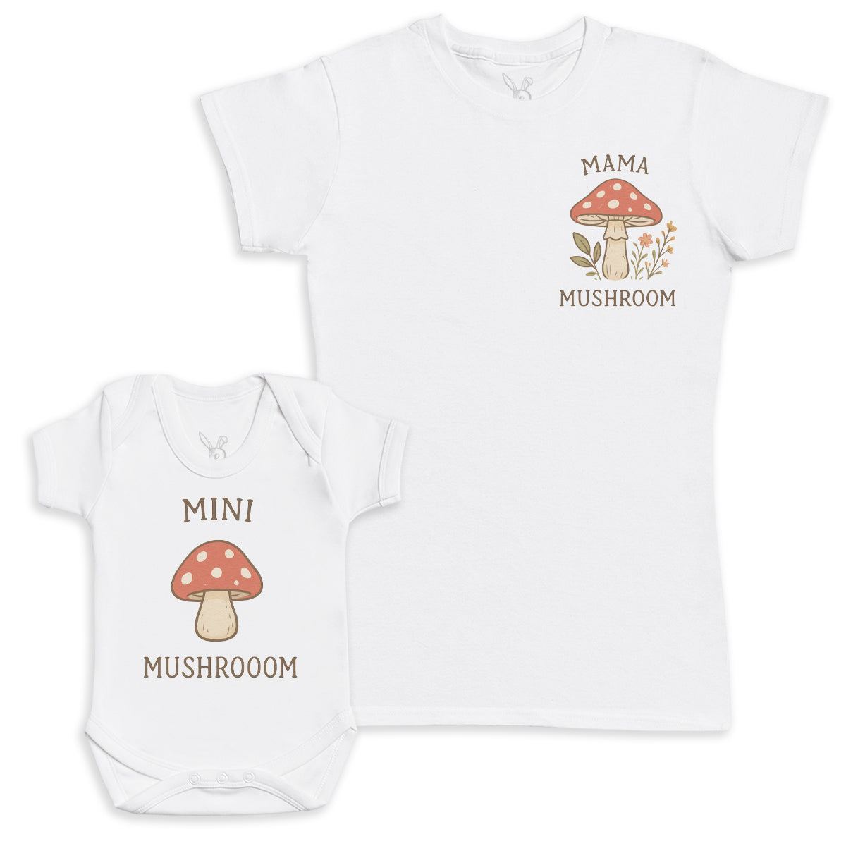 Mini Mushroom - Baby Gift Set - Baby Bodysuit Gift Set