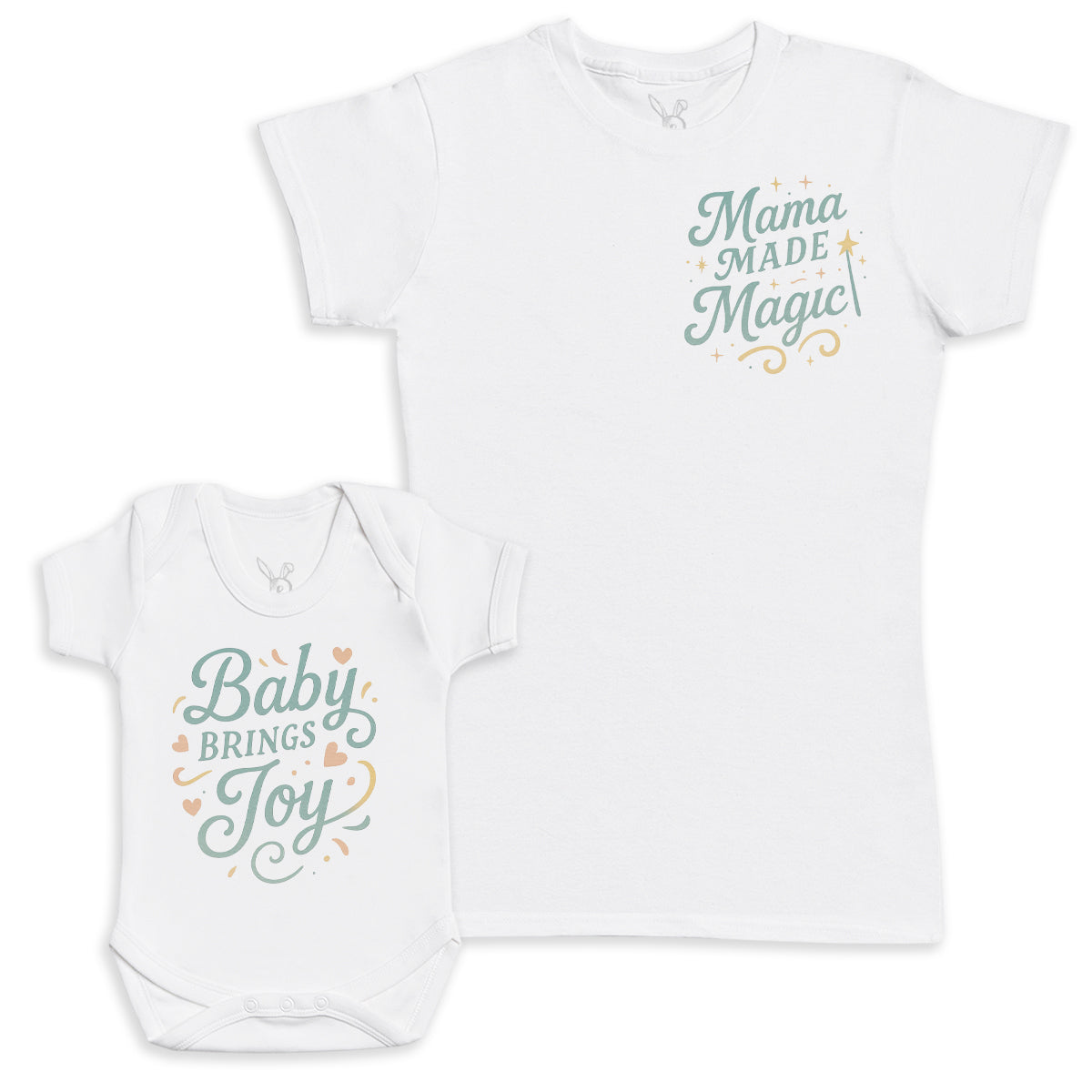 Baby Brings Joy - Baby Gift Set - Baby Bodysuit Gift Set