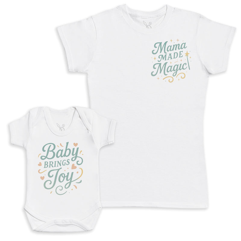 Baby Brings Joy - Baby Gift Set - Baby Bodysuit Gift Set