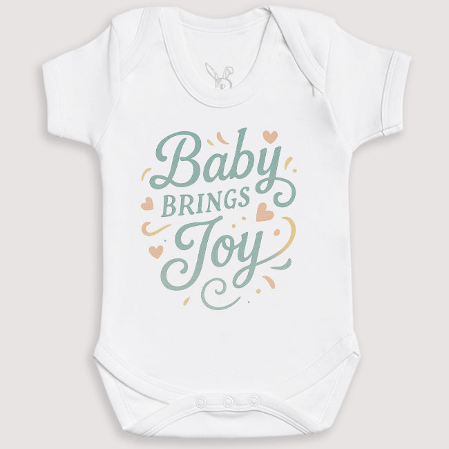 Baby Brings Joy - Baby Gift Set - Baby Bodysuit Gift Set