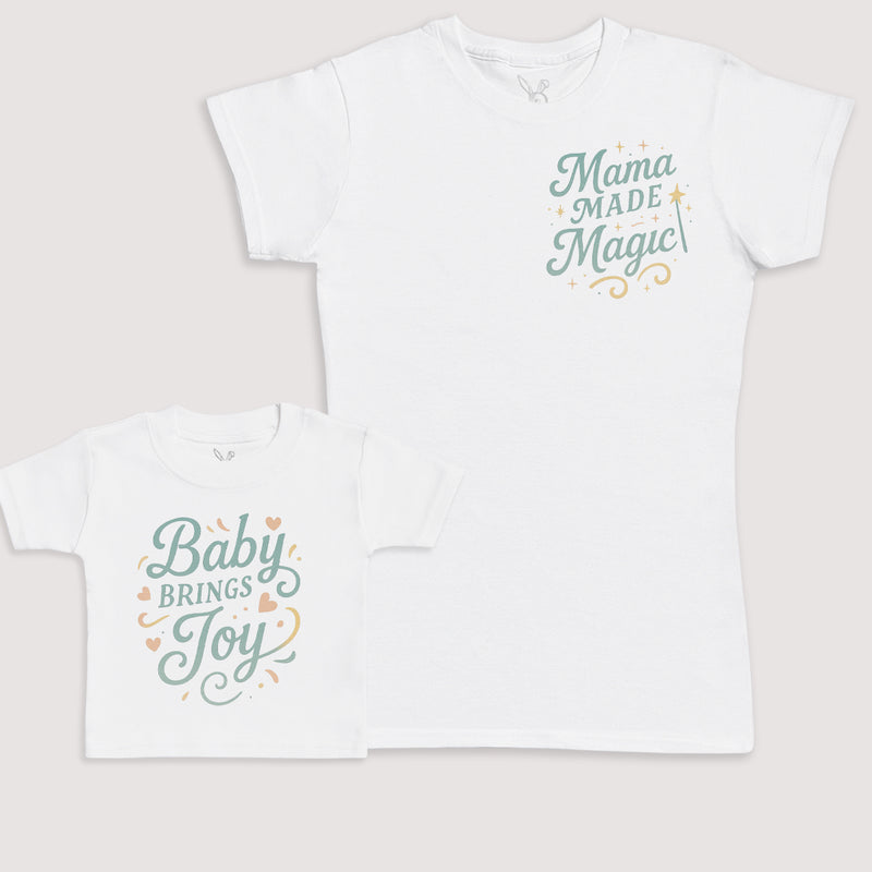 Baby Brings Joy - Baby Gift Set - Baby Bodysuit Gift Set