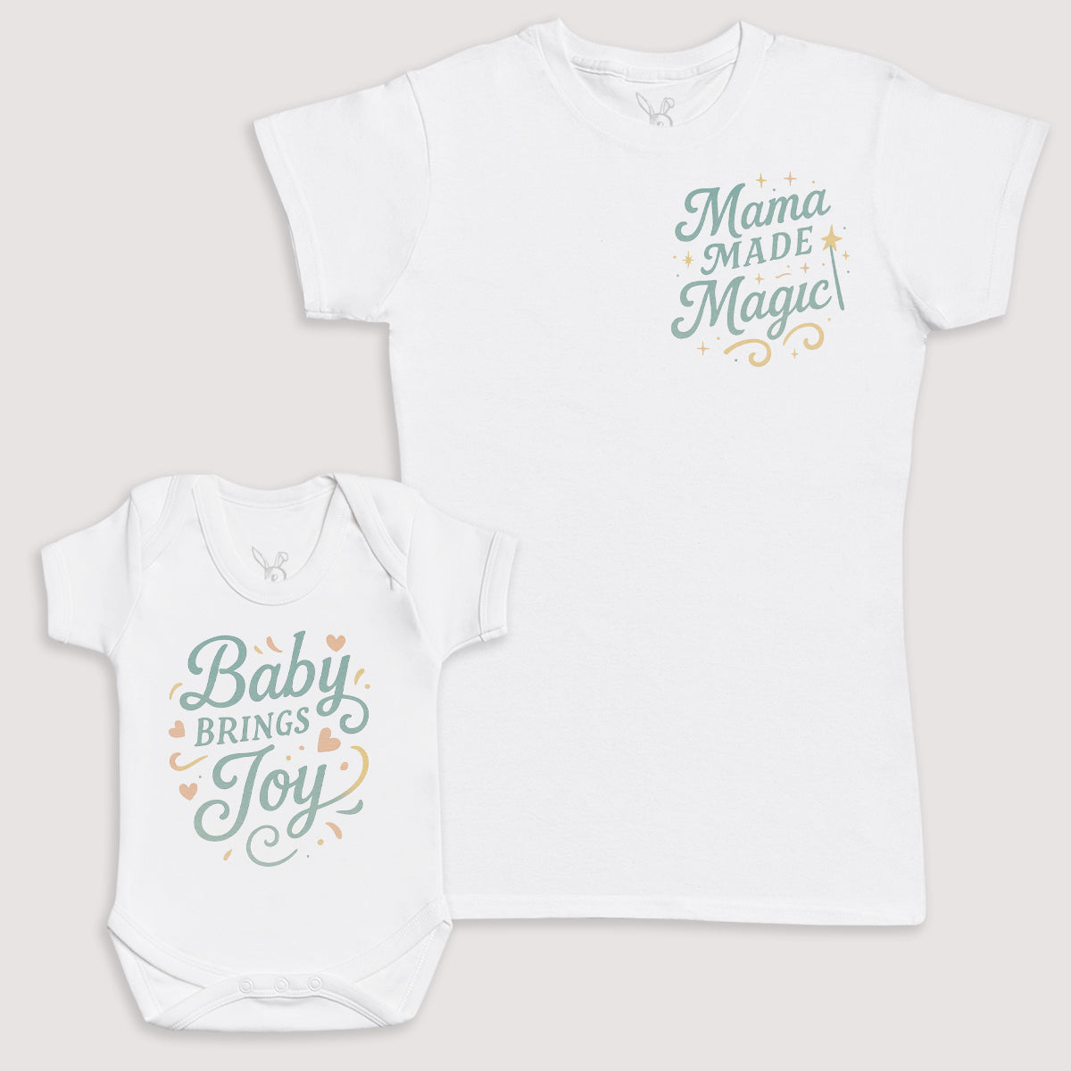 Baby Brings Joy - Baby Gift Set - Baby Bodysuit Gift Set