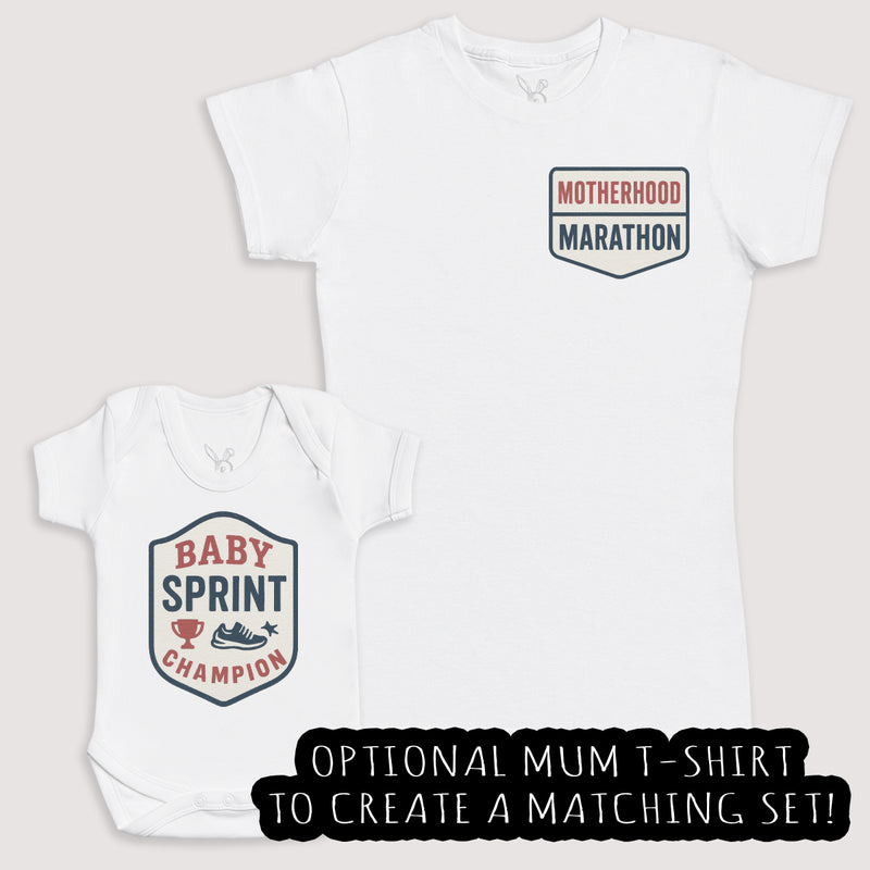 Baby Sprint Champion - Baby Gift Set - Baby Bodysuit Gift Set