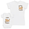 Tiny Paws - Baby Gift Set - Baby Bodysuit Gift Set