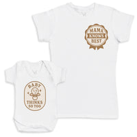 Baby Thinks So Too - Baby Gift Set - Baby Bodysuit Gift Set