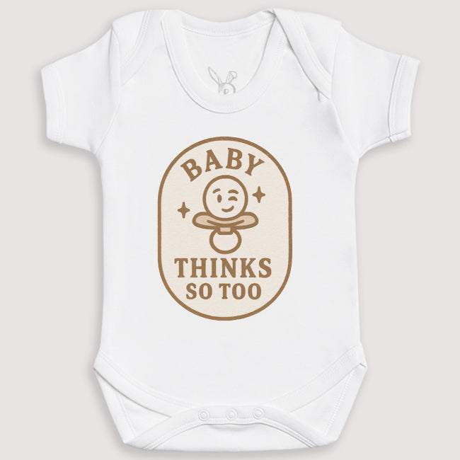 Baby Thinks So Too - Baby Gift Set - Baby Bodysuit Gift Set