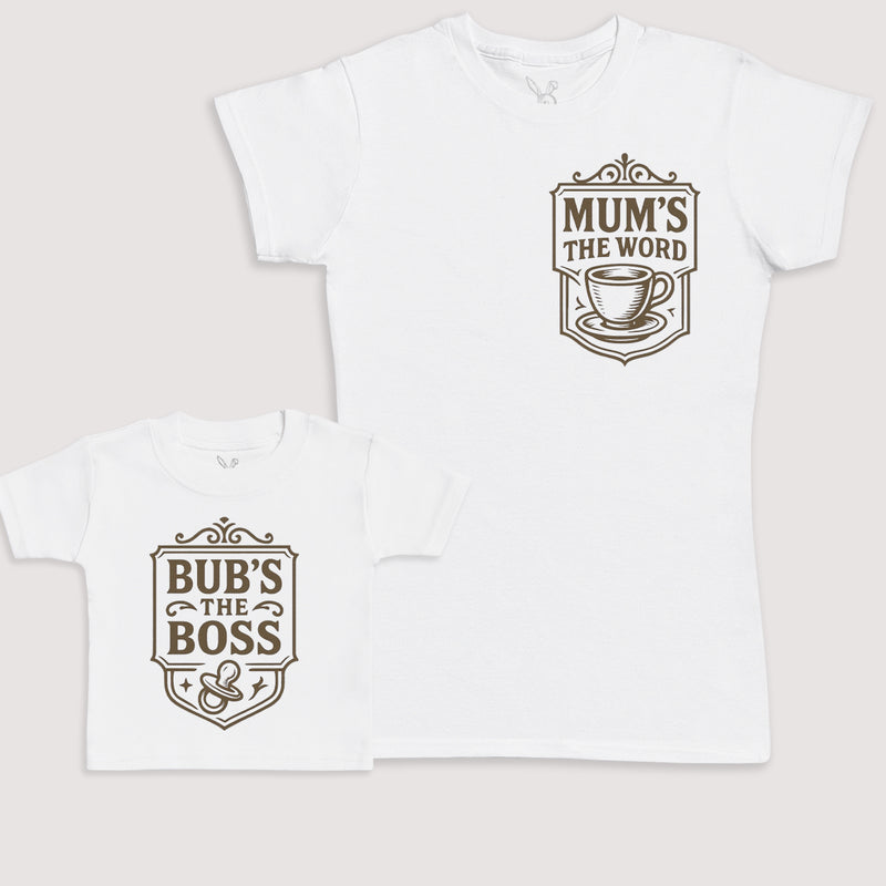 Bub's The Boss - Baby Gift Set - Baby Bodysuit Gift Set