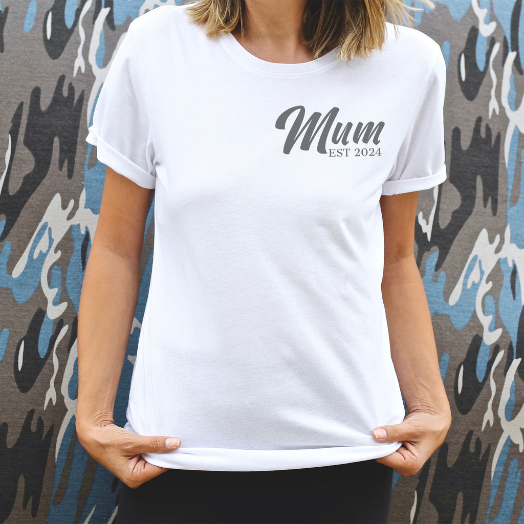 PERSONALISED Mum Est Pocket Design - All Styles - Mum T-Shirt, Sweater & Hoodie