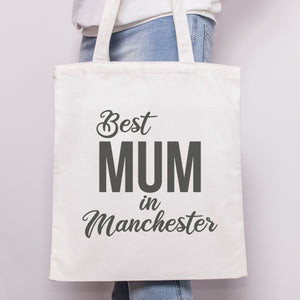 PERSONALISED Best Mum In... - Canvas Tote Shopping Bag