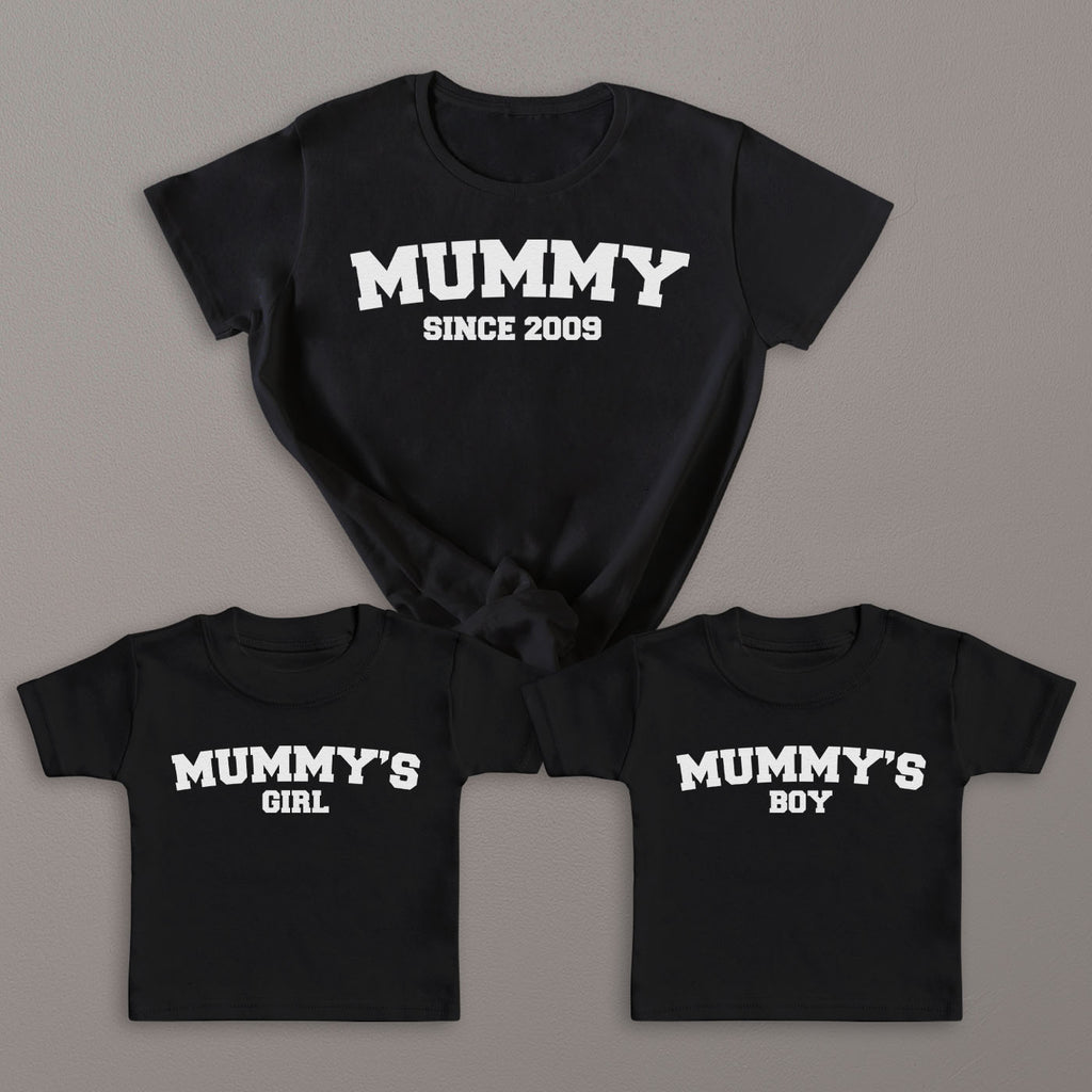 PERSONALISED Mummy, Mummys Boy & Mummys Girl - T-Shirt & Bodysuit / T-Shirt - (Sold Separately)