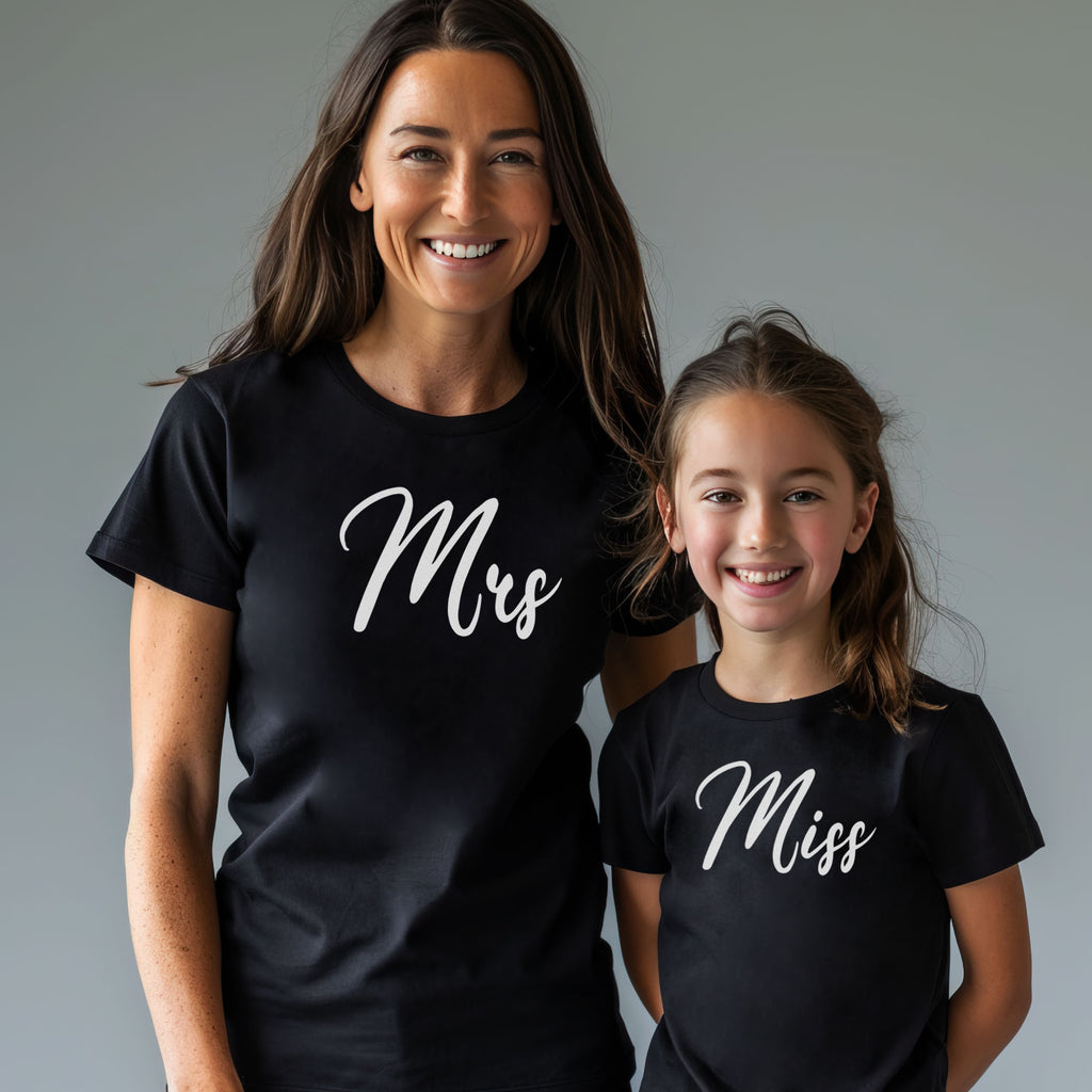 Mrs & Miss - T-Shirt & Bodysuit / T-Shirt - (Sold Separately)