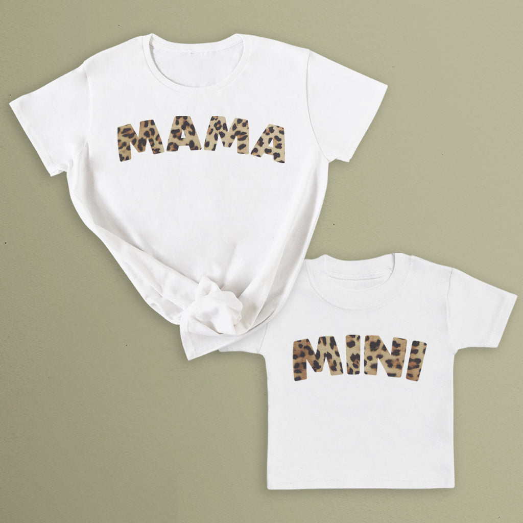 Mama & Mini Leopard Print - All Styles - T-Shirt, Sweater or Hoodie - (Sold Separately)