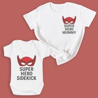 Super Hero Sidekick - Matching Gift Set - Baby Bodysuit
