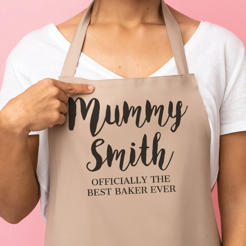 PERSONALISED Surname, Officially The Best Baker Ever - Printed Apron