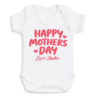 PERSONALISED Happy Mothers Day Love - Baby Bodysuit