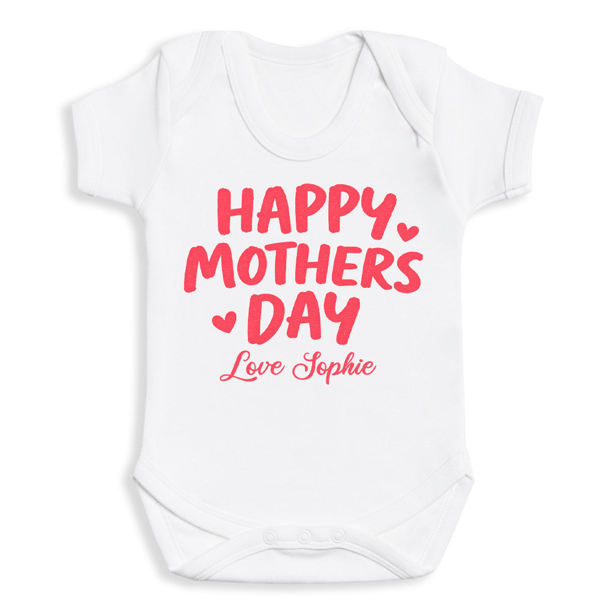 PERSONALISED Happy Mothers Day Love - Baby Bodysuit