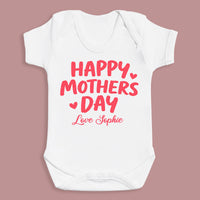 PERSONALISED Happy Mothers Day Love - Baby Bodysuit