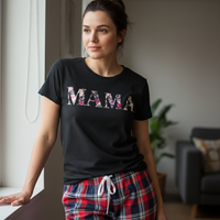 MAMA Floral Design - Pyjamas - Top & Tartan PJ Bottoms