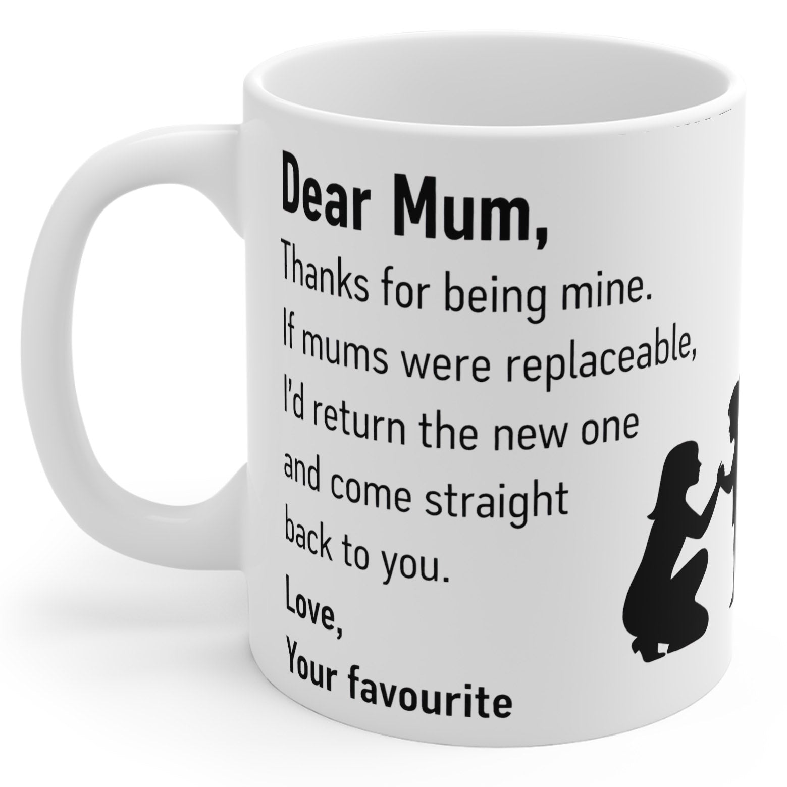 Dear Mum Thanks for being mine - Mug Gift