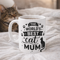 The Worlds Best Cat Mum - Mug Gift