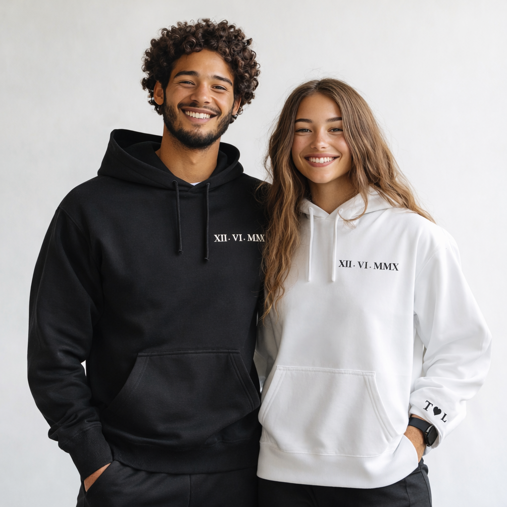 PERSONALISED Roman Numerals & Couple Initials - Couple Gift Set - (Sold Separately)