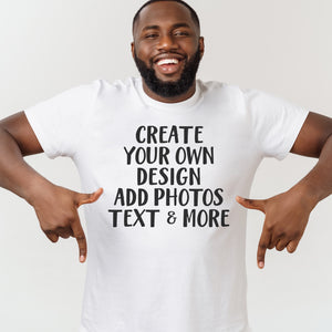 PERSONALISED - Printed Mens T-Shirt with Text, Photos, anything!