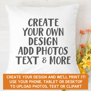 PERSONALISED - Printed Cushion with Text, Photos, anything!