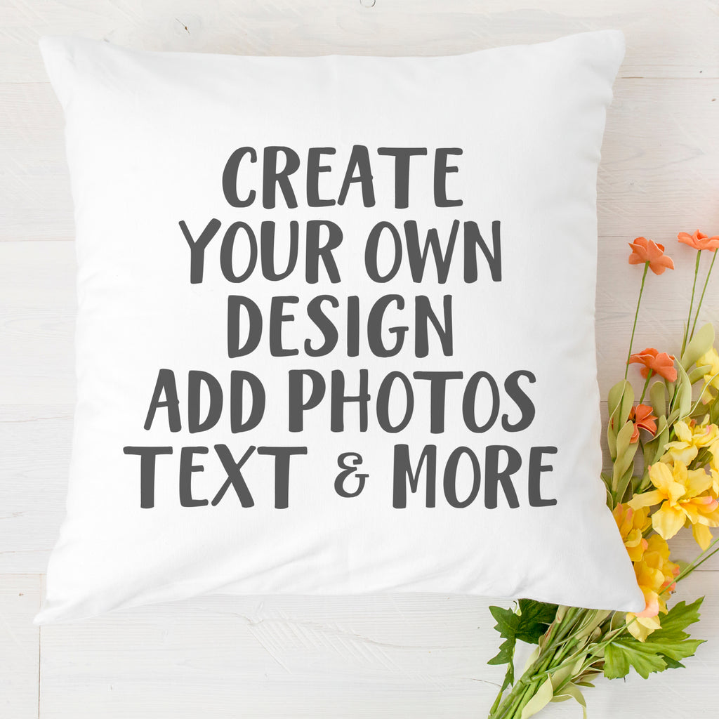 PERSONALISED - Printed Cushion with Text, Photos, anything!