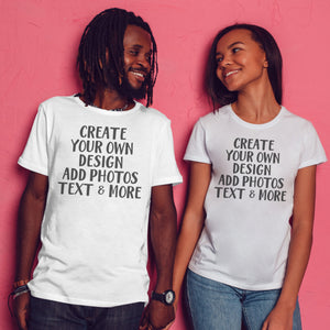 PERSONALISED - Printed Couples T-Shirt Set with Text, Photos, anything!