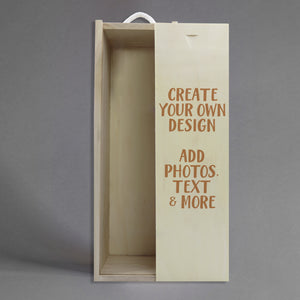 PERSONALISED - Printed Single Bottle Gift Box