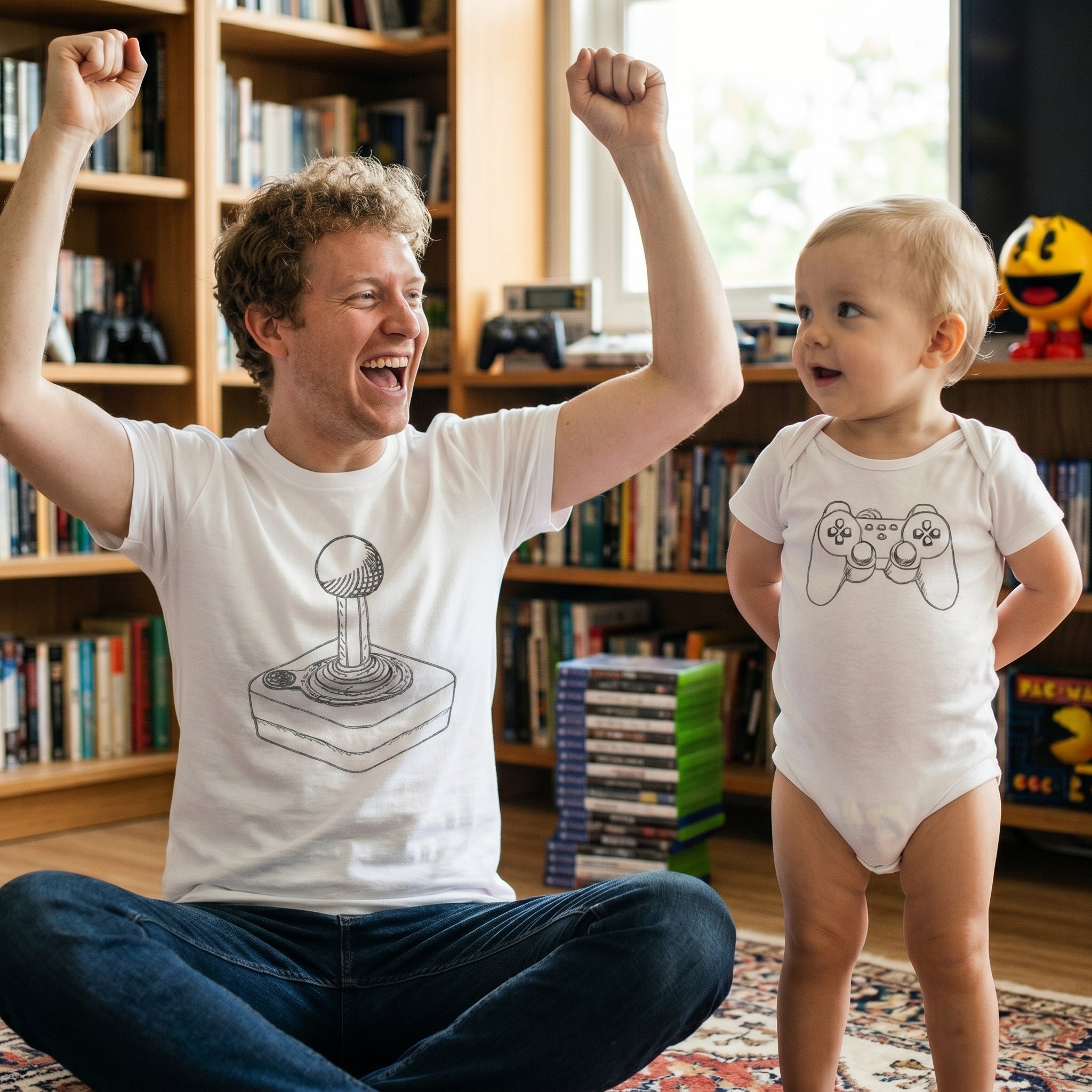 Joystick and Gamerpad - T-Shirt & Bodysuit / T-Shirt - (Sold Separately)