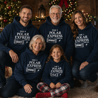 Polar Express mit persönlichem Namen – Weihnachts-Hoodie, T-Shirt oder Pullover – alle Größen