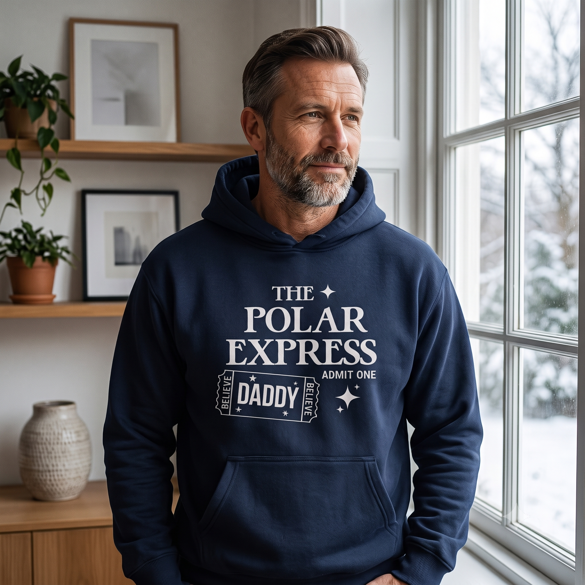 Polar Express mit persönlichem Namen – Weihnachts-Hoodie, T-Shirt oder Pullover – alle Größen