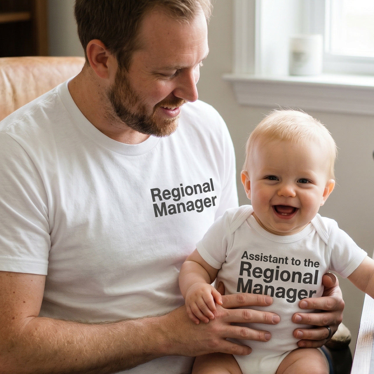 Assistant Regional Manager Baby Gift Set - Matching Gift Set - Baby Bodysuit