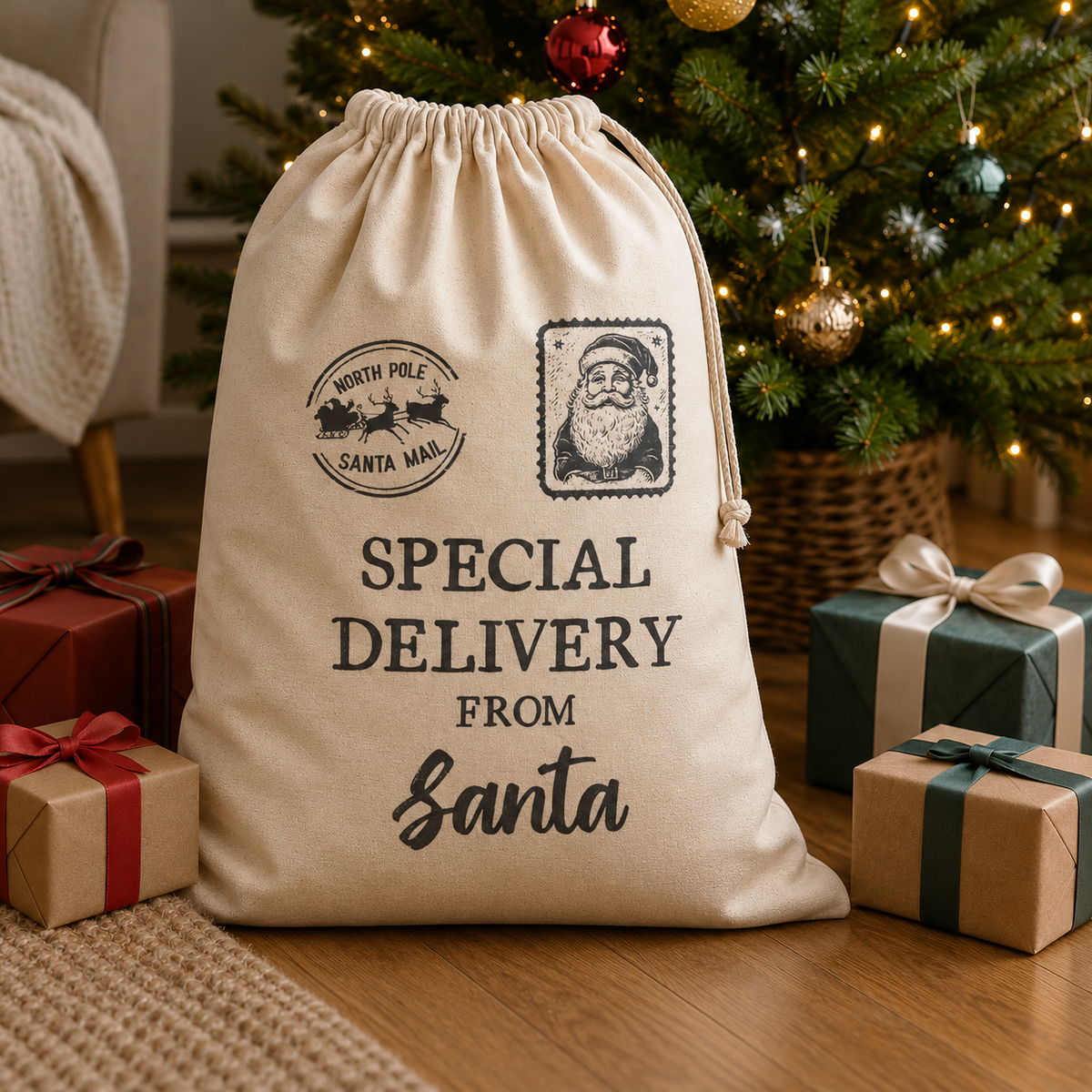 Special Delivery From Santa - Christmas Santa Sack