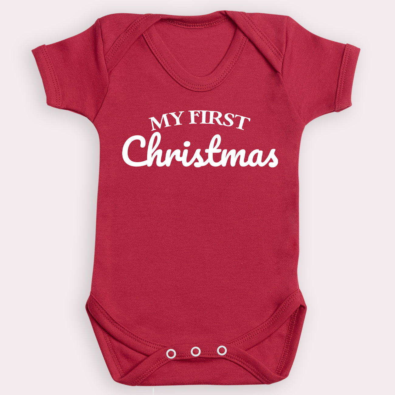 OFFER - My First Christmas - Baby Bodysuit Red - Newborn to 24 Months