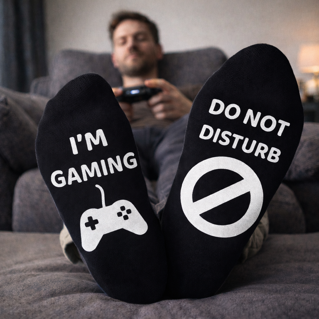 I'm Gaming Do Not Disturb - Printed Funny Socks