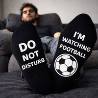 Do Not Disturb I'm Watching Football - Printed Funny Socks