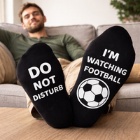 Do Not Disturb I'm Watching Football - Printed Funny Socks