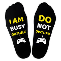 I Am Busy Gaming Do Not Disturb - Printed Funny Socks