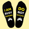 I Am Busy Gaming Do Not Disturb - Printed Funny Socks
