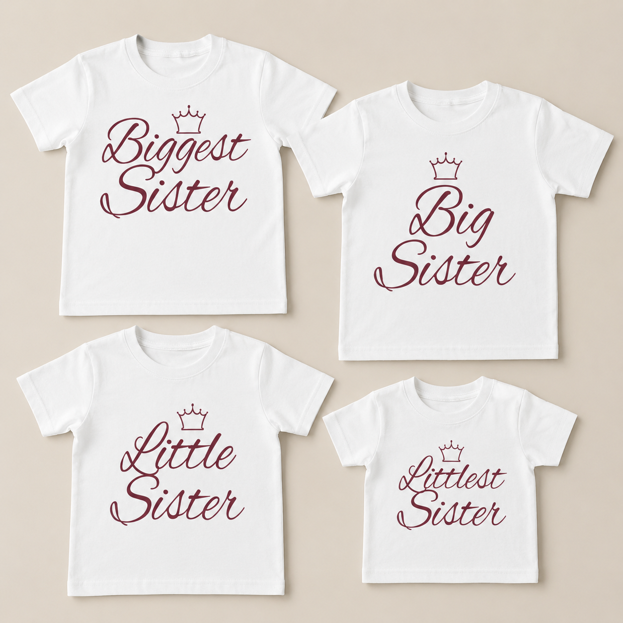 Biggest to Littlest Sister - Matching Sisters Set - Matching Sets - 0M upto 14 years - (Sold Separately)