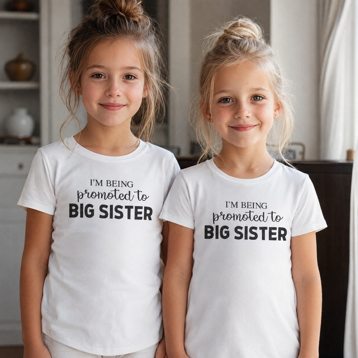 Being Promoted To Big Sister - Matching Sisters Set - Matching Sets - 0M upto 14 years - (Sold Separately)