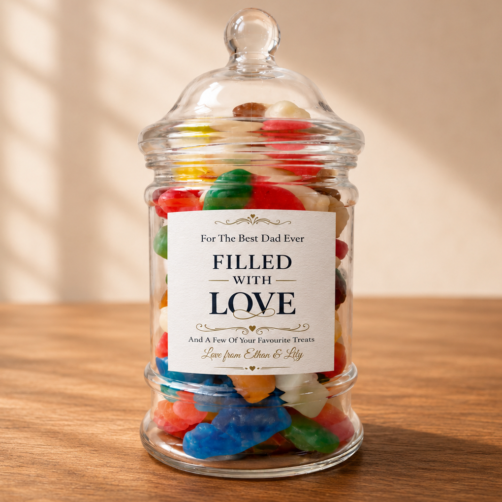 Filled With Love For The Best Dad Ever - Sweet Jar Treat