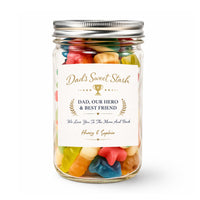 Dads Sweet Stash Our Hero & Best Friend - Sweet Jar Treat