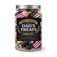 PERSONALISED World's Greatest Dad's Treats - Sweet Jar Treat