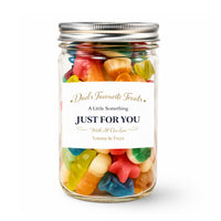 PERSONALISED Dads Favourite Treats Just For You - Sweet Jar Treat